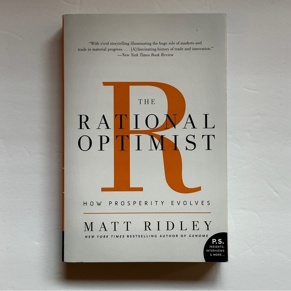 The Rational Optimist by Matt Ridley | Economics, Science | Paperback Book